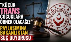 “Küçük trans çocuklara örnek olacağız” paylaşımına Bakanlıktan suç duyurusu
