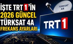 İşte TRT 1'in 2026 güncel Türksat 4A frekans ayarları