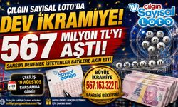 Çılgın Sayısal Loto’da dev ikramiye: 567 milyon TL sahibini bekliyor