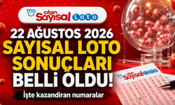 22 Ağustos 2026 Sayısal Loto sonuçları belli oldu! İşte kazandıran numaralar