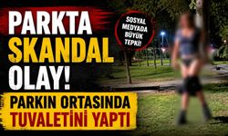 Parkta skandal olay! Parkın ortasında tuvaletini yaptı