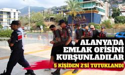 Alanya’da emlak ofisini kurşunlayan 2 şüpheli tutuklandı