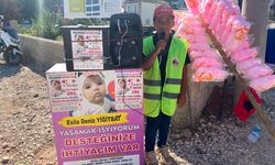 Gökbel’de Esila Bebek için umut standı kuruldu