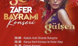 Alanya Zafer Bayramı'nda Gülşen konseri ile coşacak