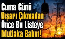 Antalya'da 7 Ağustos Planlı Elektrik Kesintisi Programı Açıklandı