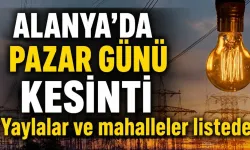 Alanya’da Kestel ve Mahmutlar’da Planlı Elektrik Kesintisi