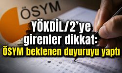 YÖKDİL/2 soru kitapçığı ve cevap anahtarı yayımlandı