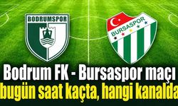Bodrum’da Bodrum FK-Bursaspor maçı TRT Spor’da