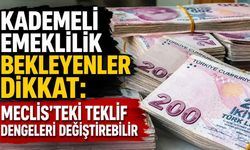 Kademeli emeklilik teklifi TBMM gündeminde bekliyor