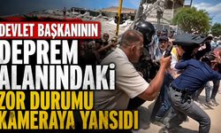 Depremzedeler Cali Belediye Başkanı Eder'i protesto etti