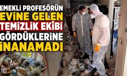 Emekli profesörün iki dairesinden çöp yığınları çıktı
