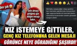 Kız isteme merasiminde davetliden sürpriz tanışma mesajı