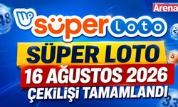 Süper Loto 16 Ağustos 2026 çekilişi tamamlandı