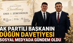 AK Partili başkanın düğün davetiyesi sosyal medyada gündem oldu