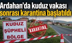 Ardahan’da kuduz vakası sonrası karantina başlatıldı