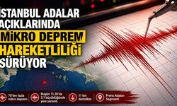 İstanbul Adalar Açıklarında Mikro Deprem Hareketliliği Sürüyor