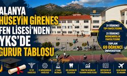 Alanya Hüseyin Girenes Fen Lisesi’nden YKS’de gurur tablosu