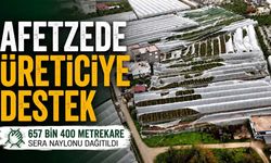 Antalya’da afetzede üreticilere 657 bin 400 metrekare sera naylonu desteği
