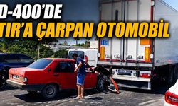 Alanya-Manavgat D-400 yolunda TIR'a çarpan otomobilde 1 yaralı