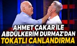 Ahmet Çakar ile Abdülkerim Durmaz'dan tokatlı canlandırma