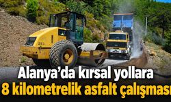 Alanya’da kırsal yollara 8 kilometrelik asfalt çalışması