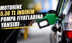 Motorine 5,36 TL indirim pompa fiyatlarına yansıdı
