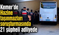 Kemer’de Hazine taşınmazları soruşturmasında 21 şüpheli adliyede