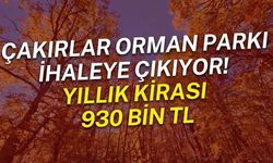 Çakırlar Orman Parkı 20 yıllığına kiraya verilecek