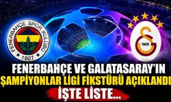 Fenerbahçe ve Galatasaray'ın Şampiyonlar Ligi fikstürü açıklandı: İşte liste...