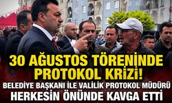 30 Ağustos töreninde protokol krizi! Belediye başkanı ile Valilik Protokol Müdürü herkesin önünde kavga etti