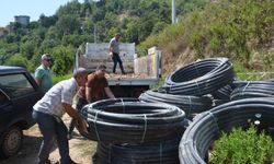 Antalya’da üreticiye 12 bin 300 metre sulama borusu desteği