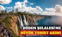 Muratpaşa'da Düden Şelalesi ziyaretçi akınına uğradı