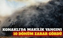 Alanya'da makilik alanda çıkan yangın söndürüldü