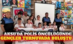 Antalya Aksu'da polis koordinesinde gençlik turnuvası