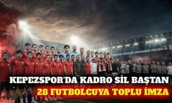 Kepez'de 28 futbolcu için toplu imza töreni
