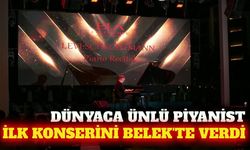 Alman piyanist Schechtmann ilk konserini Belek'te verdi