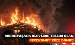 Muratpaşa'da gecekondu yangını: Ev kullanılamaz hale geldi