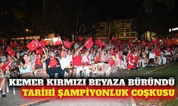 Kemer'de milli takımın Avrupa şampiyonluğu coşkusu