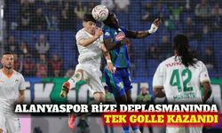Alanyaspor Rize deplasmanından 1-0'lık galibiyetle döndü