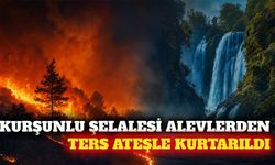 Aksu'daki yangında Kurşunlu Şelalesi ters ateşle korundu