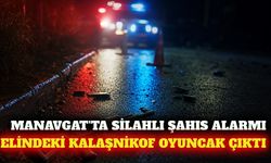 Manavgat'ta oyuncak tüfekle sokağa çıkan şüpheli yakalandı