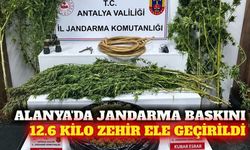 Alanya'da uyuşturucu baskını: 12.6 kilo skunk ele geçirildi