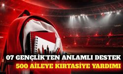 07 Gençlik'ten 500 aileye 3 bin TL kırtasiye desteği