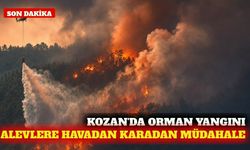 Adana Kozan'da orman yangını: Havadan ve karadan müdahale
