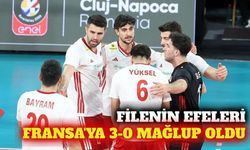 A Milli Erkek Voleybol Takımı Fransa'ya 3-0 mağlup oldu