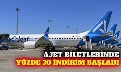 AJet yurt içi uçak biletlerinde yüzde 30 indirim başlattı