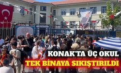 İzmir Konak'ta üç okul tek binaya taşındı, veliler tepkili