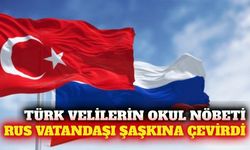 Antalya'da Rus vatandaşı şaşırtan ilk okul günü manzarası