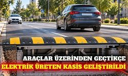 Araç geçişinden elektrik üreten yol kasisi geliştirildi