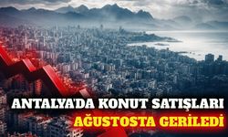 Antalya'da konut satışları ağustosta geriledi